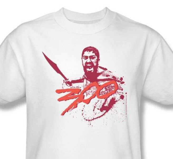 Primary image for 300 T-shirt Free Shipping King Leonidas Sparta gladiator movie cotton tee WBM101