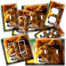 STARGAZER LION ANIMAL KING LIGHT SWITCH OUTLET WALL PLATE STAR GALAXY RO... - $10.22+