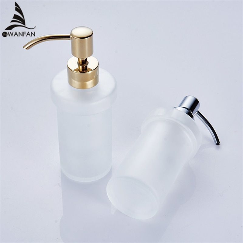 Download Liquid Soap Dispensers Frosted Glass Brass Head Toilet ... Yellowimages Mockups