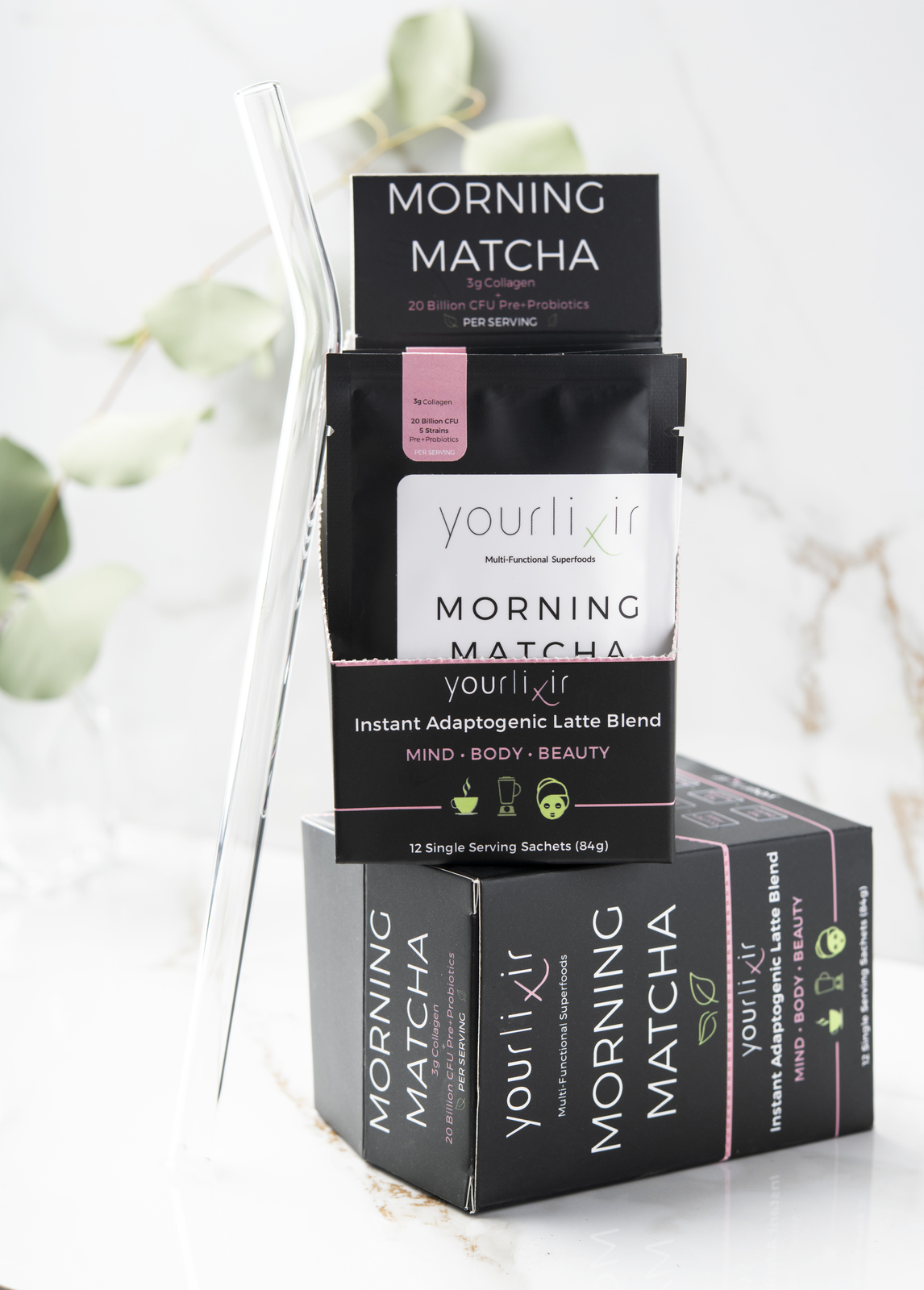 Primary image for Matcha Collagen & Probiotic Sachets 