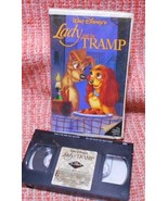 Lady And The Tramp - RARE Walt Disneys Classic Black Diamond Edition, VH... - $531.95