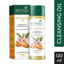 Biotique Bio Almond Oil Makeup Soothing Face & Eye Makeup Cleaser - 120ml - $12.97