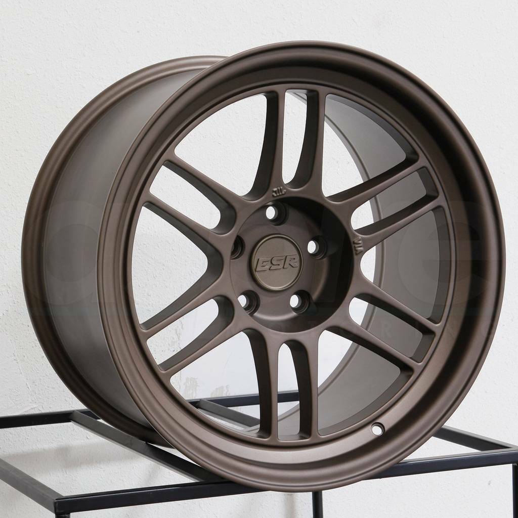 17x9 ESR SR11 5x108 Custom 30 Bronze Wheels Rims Set(4) - Wheels