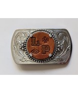 L. P. Indian Symbols Thunderbird Medicine Man&#39;s Eye Leather/Plated Belt ... - $19.95