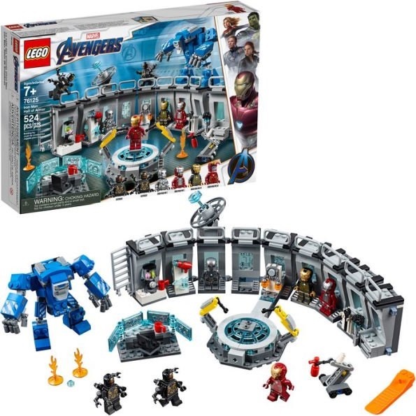 LEGO Marvel Avengers Iron Man Hall of Armor 76125 Building Toys Set (524 Pieces)