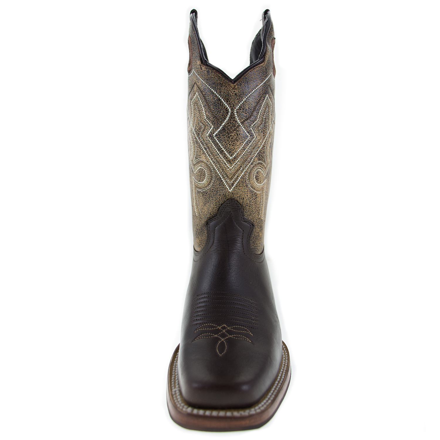 cow print cowboy boots square toe