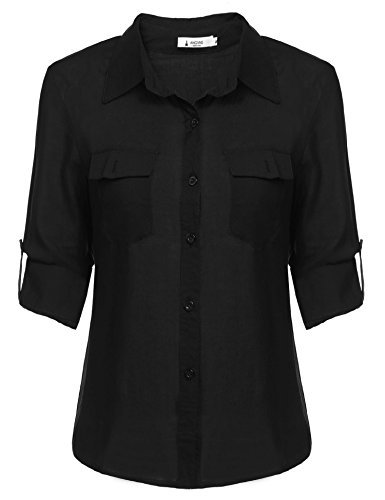 women's button up work shirts