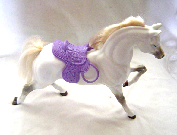 barbie with white horse