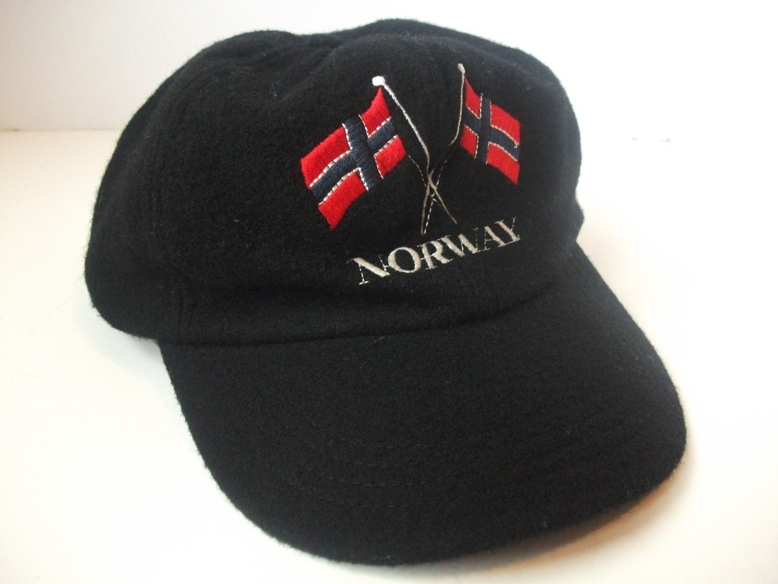 Norway Norwegian Flag Hat Black Fleece Snapback Baseball Cap - Hats