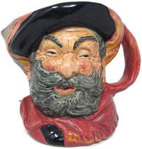 Vtg Royal Doulton Falstaff Large Character Mug COPR 1949 Feather In The Cap - $28.04
