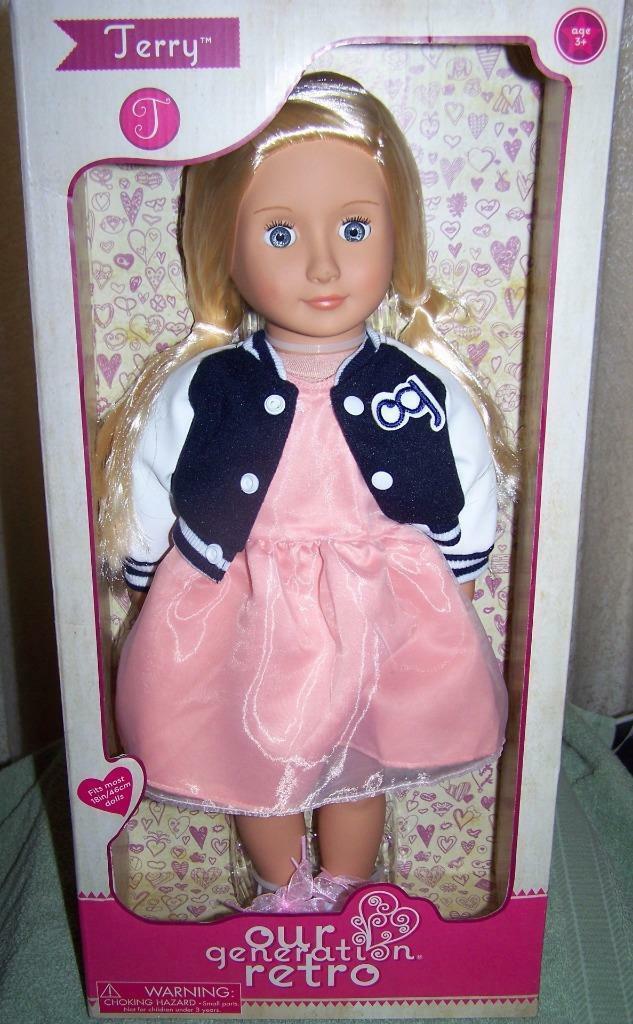 Our Generation Retro Terry 18 Doll In Outfit New Battat 