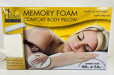 Home Innovations Comfort Body Pillow Memory Foam –  50 x 14