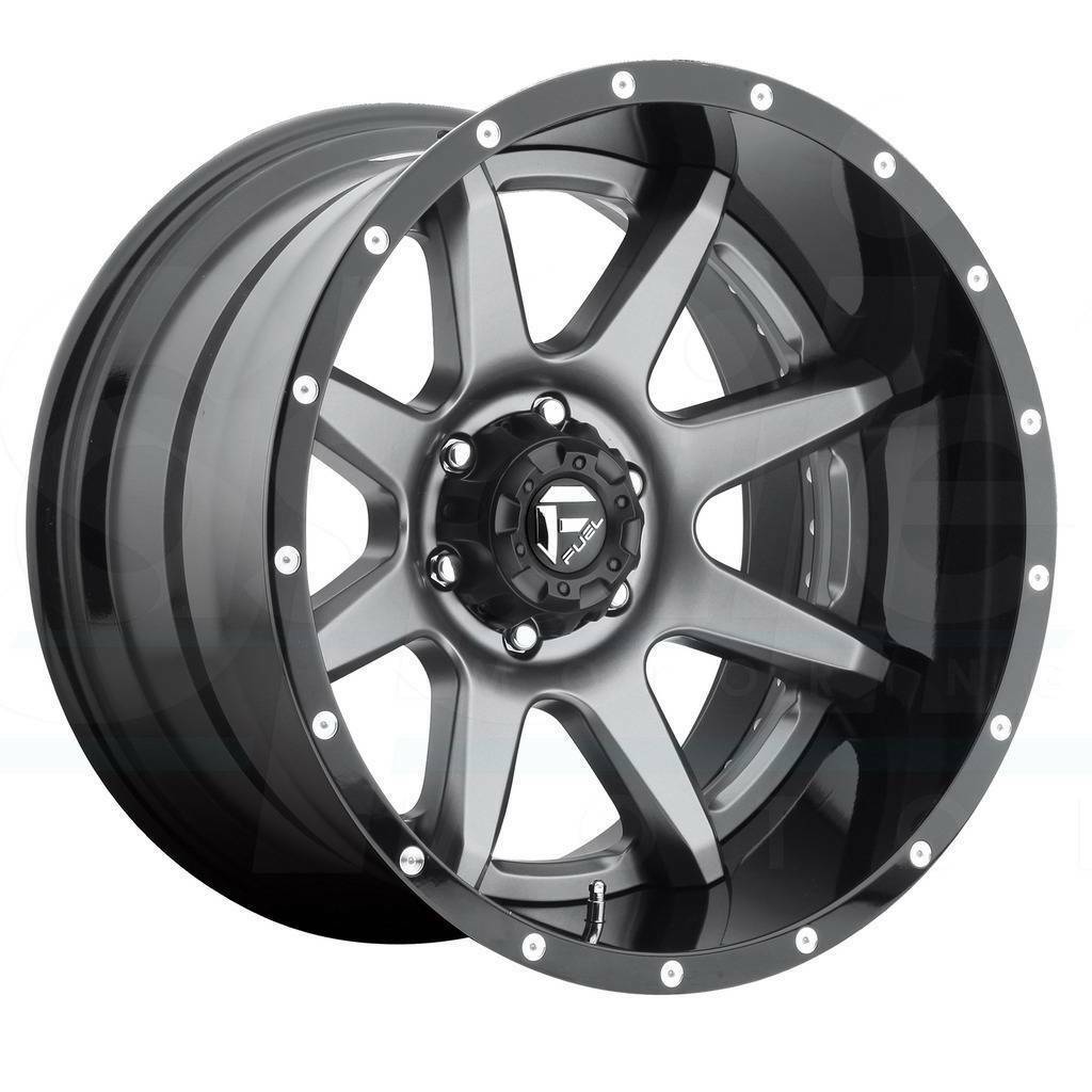 22x10 Fuel Rampage D238 6x135 -11 GunMetal Wheels Rims Set(4) - Wheels