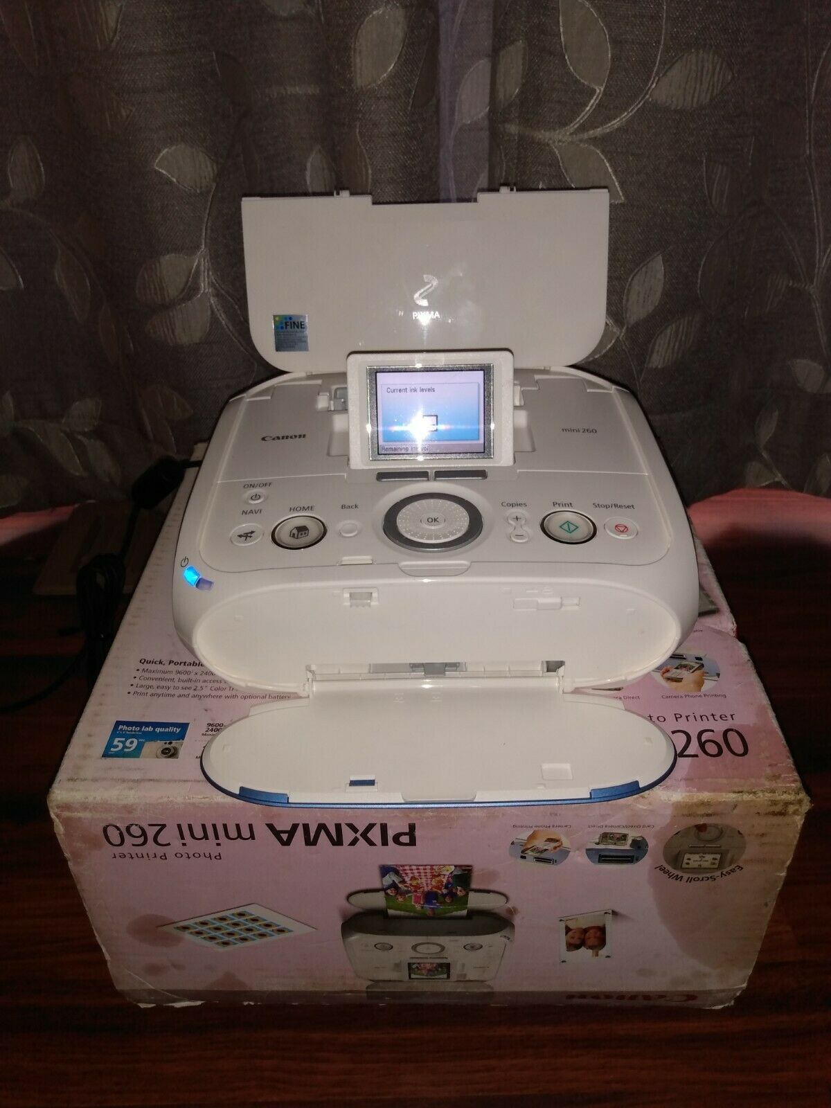 Canon Pixma Mini 260 Photo Printer used in Box Printers