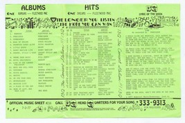 13Q WKTQ Pittsburgh VINTAGE July 2 1977 Music Survey Fleetwood Mac Rumours #1 image 1