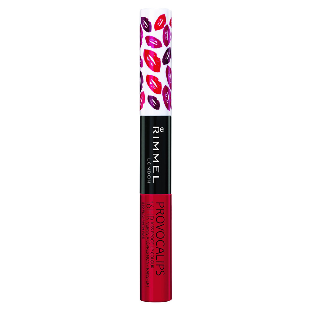 New Rimmel Provocalips 16Hr Kissproof Lipstick, Play With Fire, 0.14 Fluid Ounce