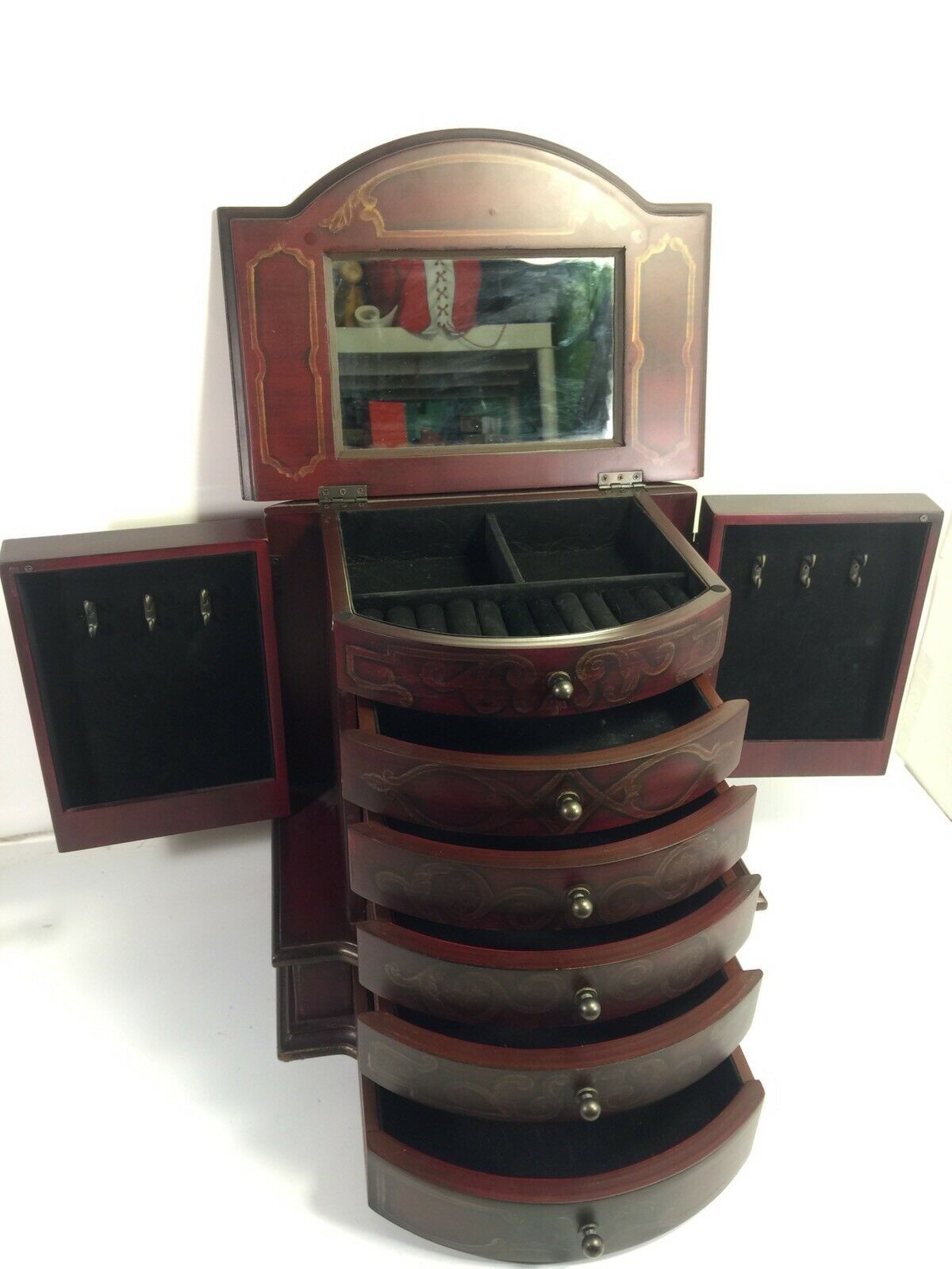 Bombay Company Jewelry Box Stand 5 Drawer 2 and 50 similar