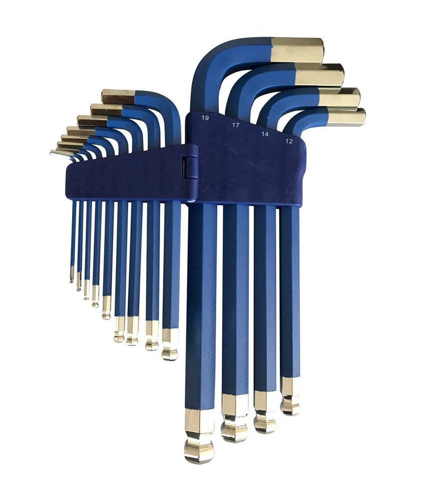 Industro 13pc Large 2 mm 19 mm Metric Ball End Wrench Hex