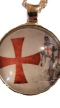 Knights Templar Cross and Crusader Necklace Jewelry  image 3