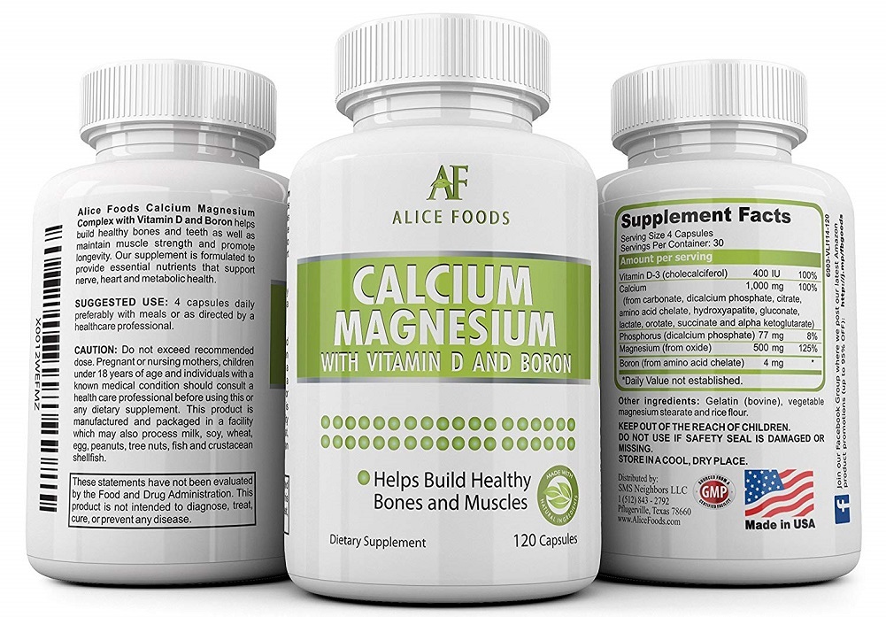 Calcium Magnesium Vitamin D Boron Complex Max Calcium Absorption And