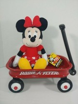 Radio Flyer Toy Red Wagon Wheel Barrow Mini Toy Wagon w. Free Mini Mouse Plush - $33.59