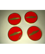 Sold Beer Budweiser Glassy Red & Gold Collectible Vintage Coaster Set Orig Box - $74.99