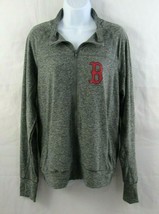 MLB Boston Red Sox Women&#39;s Full Zip Lightweight Jacket  Gray Size Small - $19.31