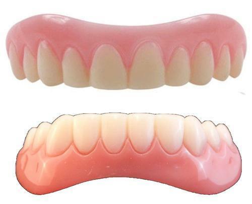 Instant Smile Teeth LARGE top & BOTTOM SET & FREE HARD CASE Veneer Photo Perfect