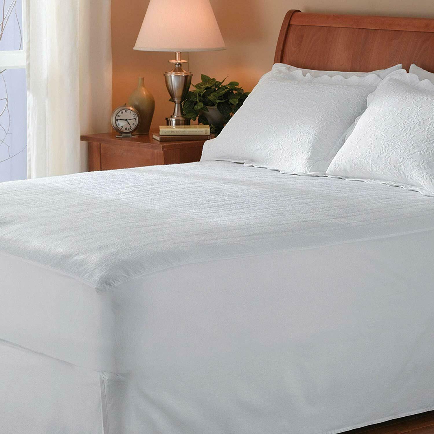 Heated Electric Premium Mattress Pad Warming Bedding Sheets Warmer
