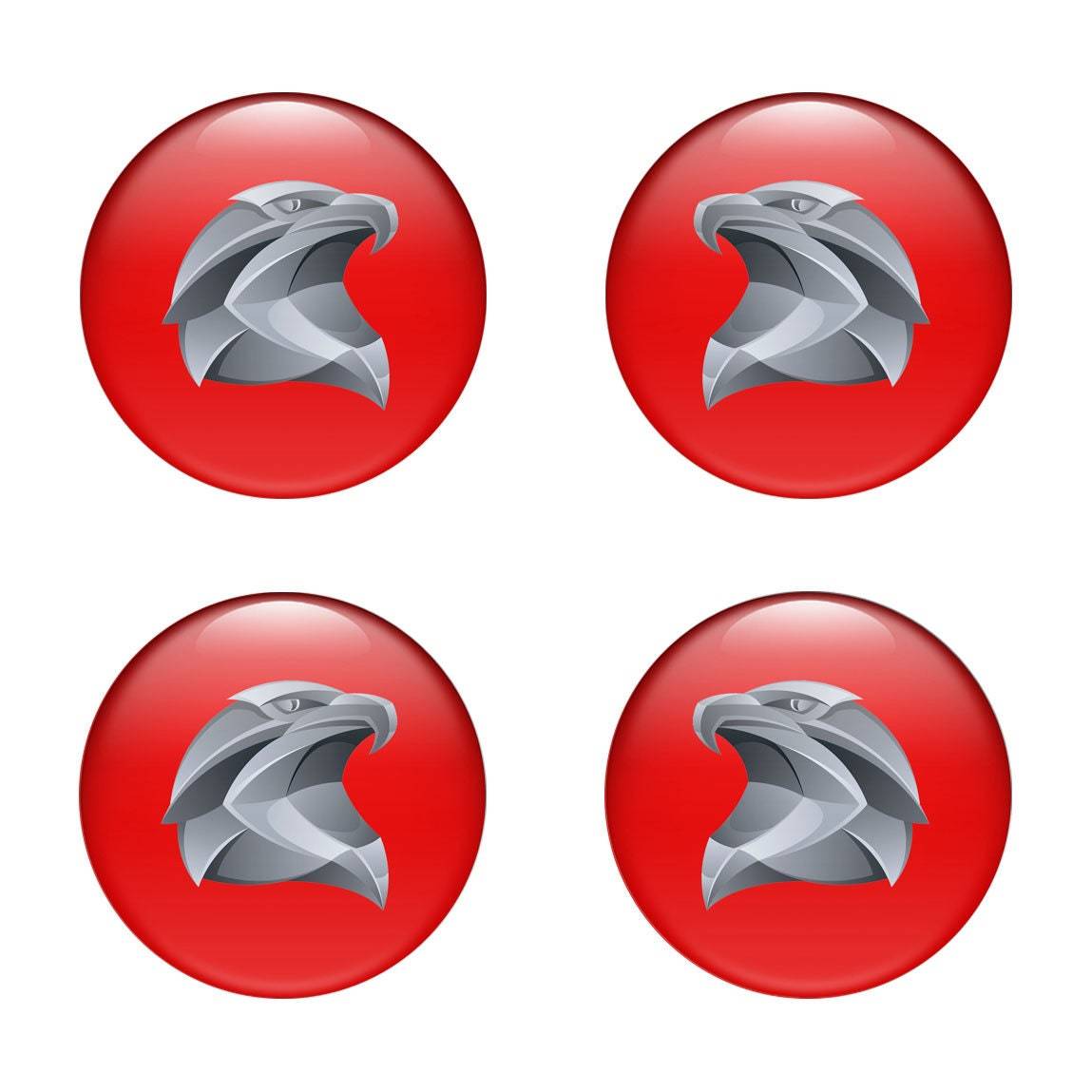 Logo Eagle 4 x 50 domed stickers for wheel center caps Decals & Stickers