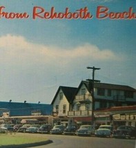 Rehoboth Beach Avenue Delaware Postcard Big Hello Kaye&#39;s Gold Mine Shops... - $10.89