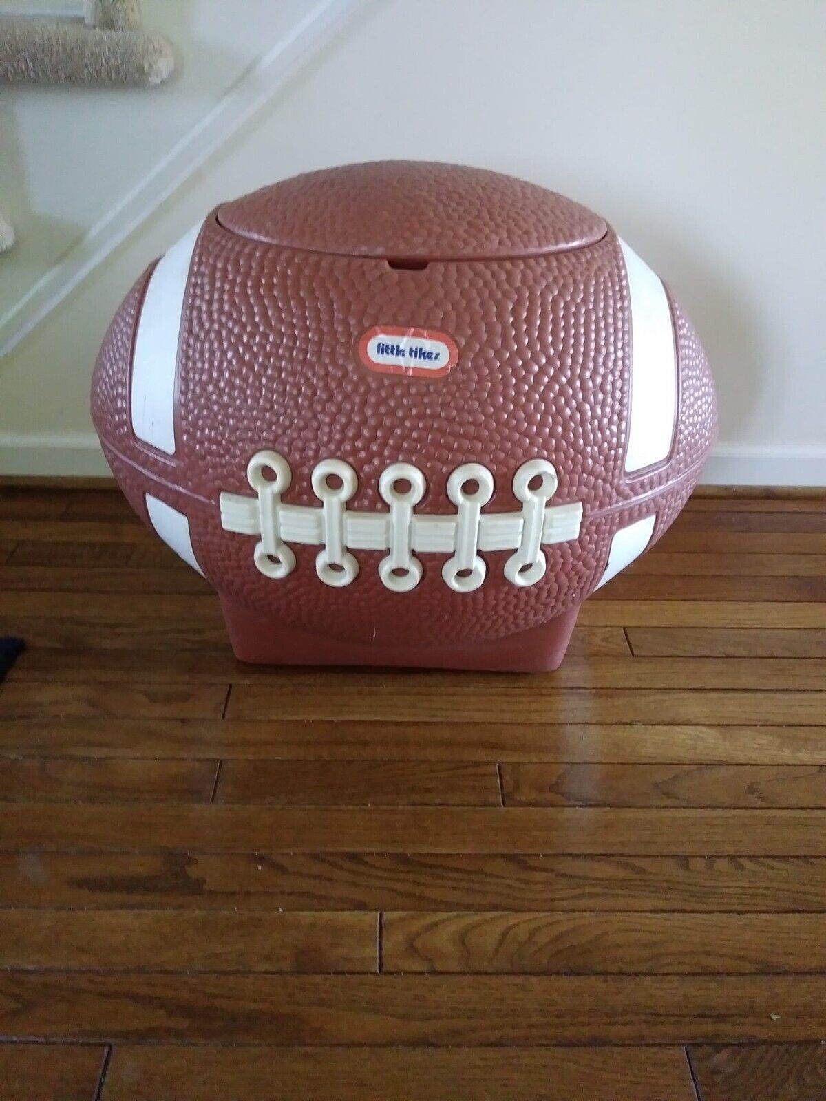 Vintage Little Tikes Football Toy Box Chest Cooler Tailgating Party