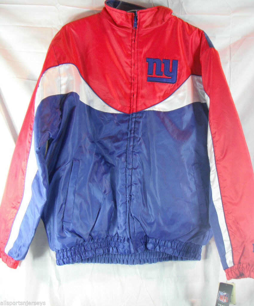 Vintage NFL New York GIants Insulated Half Zip Reversible Jacket