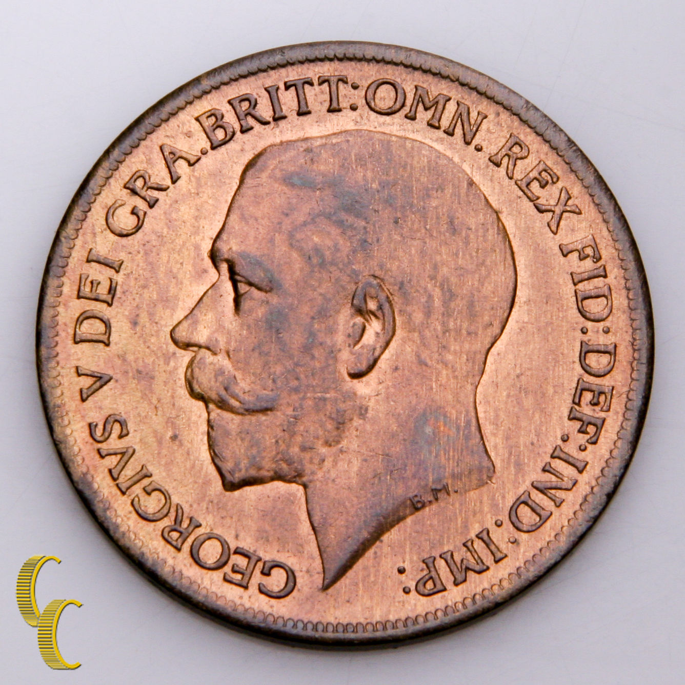 1921 Great Britain One Penny Bronze KM 810 (Uncirculated UNC