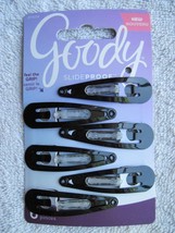6 Black Goody Stay Put Slide Proof Hair Snap Clips Secure Hold Clips Metal Bonus - $10.00
