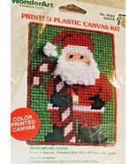 Needlepoint Kit Santa Switch Plate Cover Plastic Canvas Vintage Christma... - $23.36