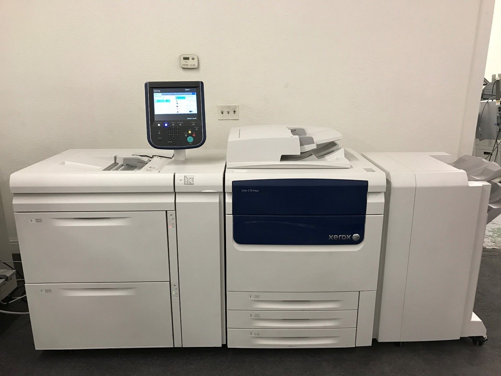 Xerox Color C75 Press Copier Printer Scanner with EXC75 Fiery 300gsm