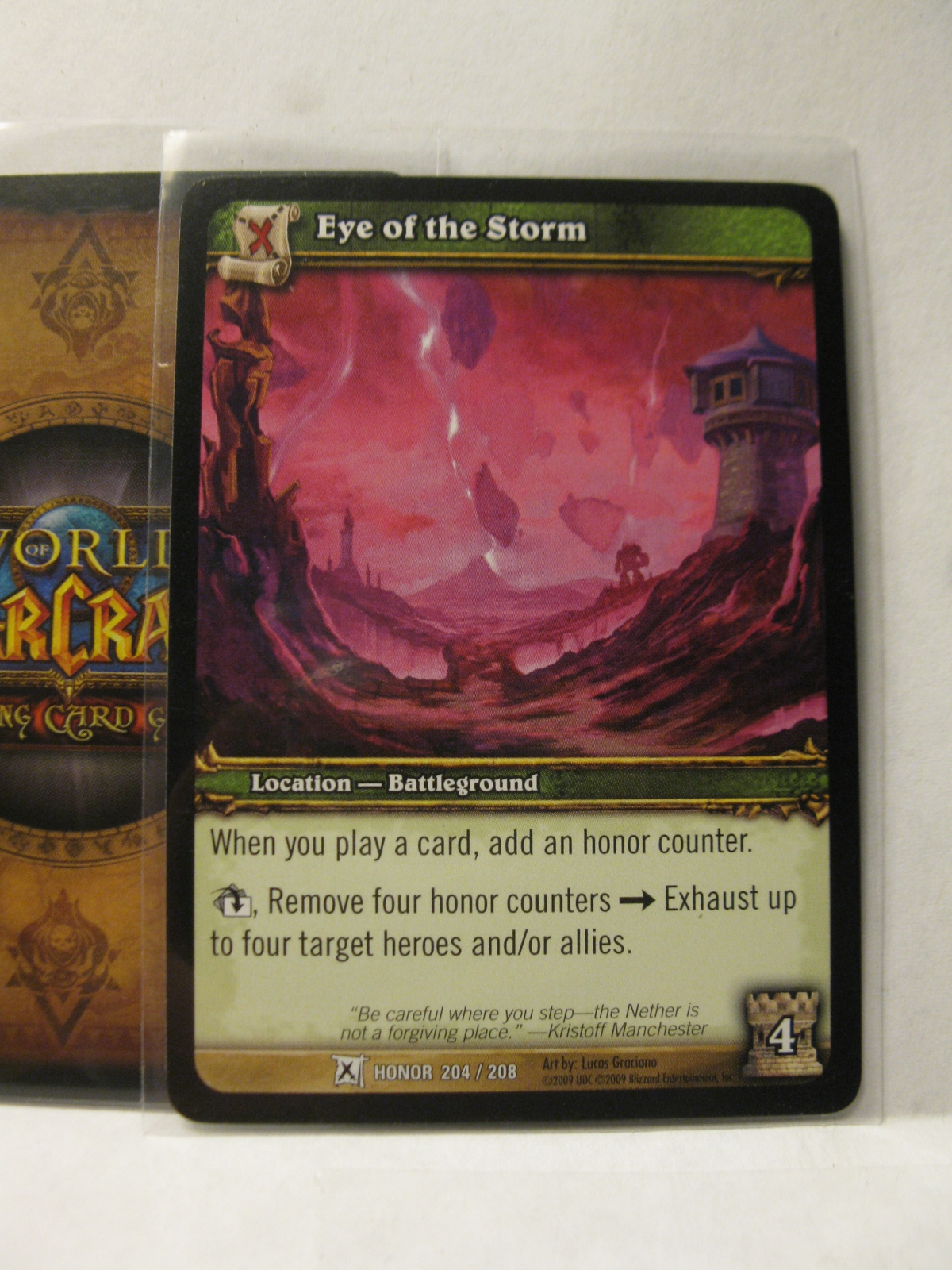 (TC-1502) 2009 World of Warcraft Trading Card #204/208: Eye of the Storm - $1.00