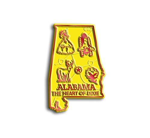 Alabama Small State Magnet by Classic Magnets, 1.5 x 2.3, Collectible Souvenir
