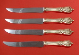 Monticello by Lunt Sterling Silver Steak Knife Set 4pc Large Texas Sized Custom - $404.91