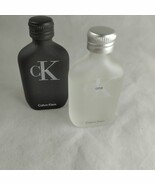 2 Mini Size Bottles Calvin Klein Unisex Colognes; One and Be Sealed .5 O... - $17.95