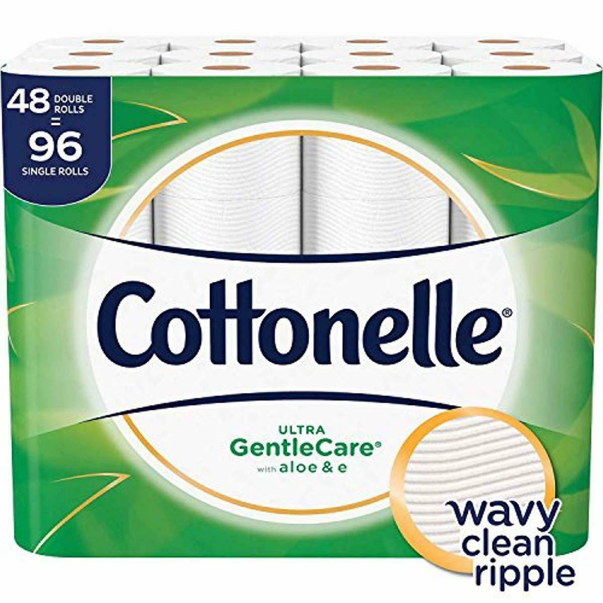 Cottonelle Ultra GentleCare Toilet Paper, Aloe Vitamin E, 48 Double ...