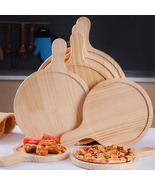 Wooden Round Shaped Pizza Pan &amp; Snack Serving Plate For Kitchen - $39.99