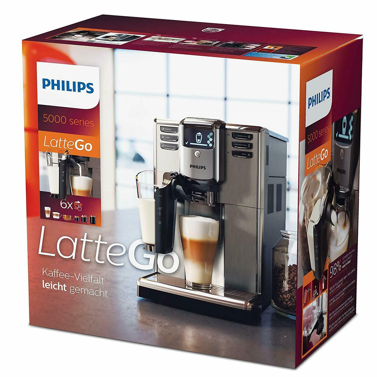 Philips Series 5000 Coffee Maker Automatic Espresso Grinder Ceramic