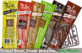 Primal Strips Meatless Vegan Jerky, 1 oz. strips (Pack of 24) - $47.99