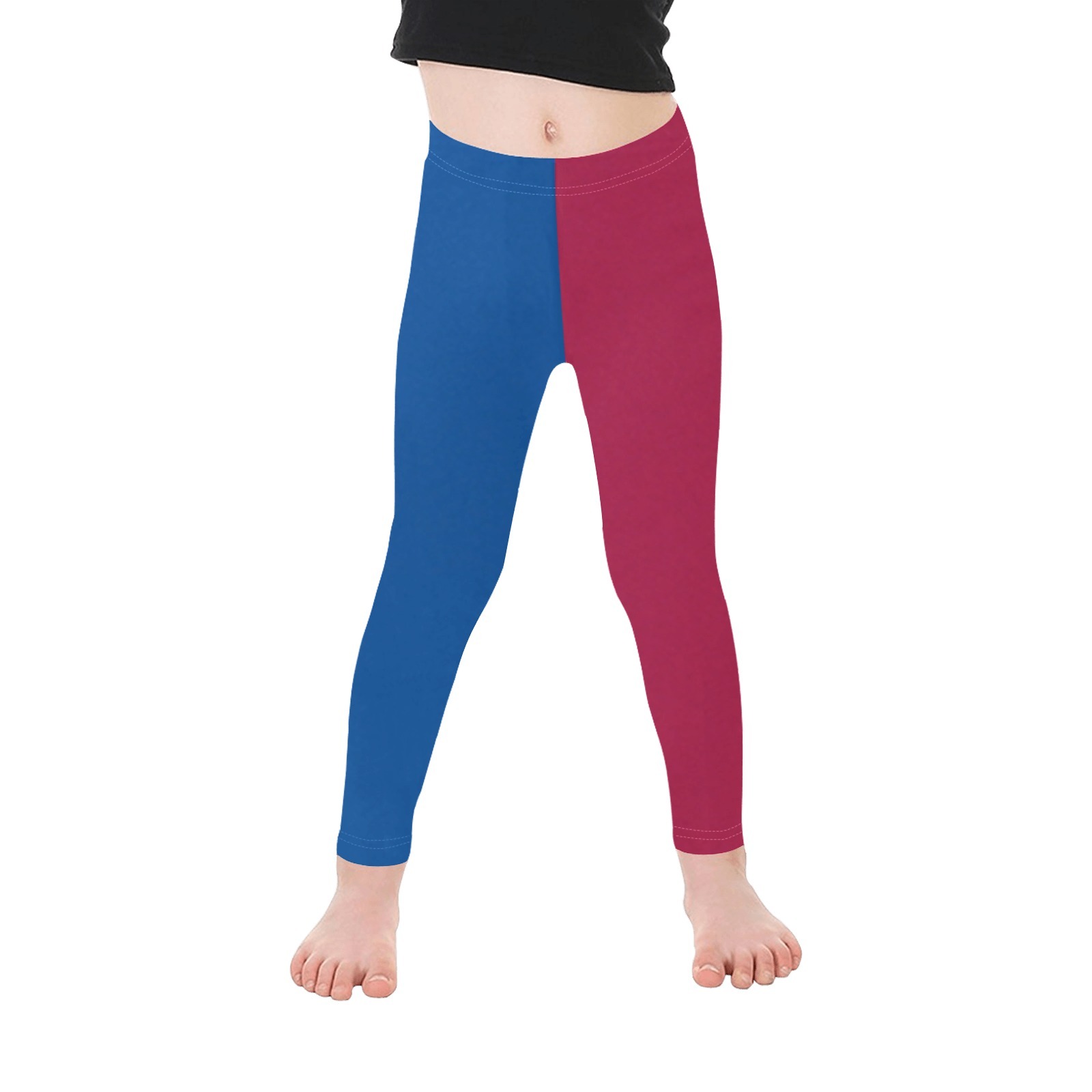 Toddler / Little Girls' Two Colors Blue Red All Over Print Legging