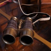 Brass Binoculars with Leather Overlay image 2
