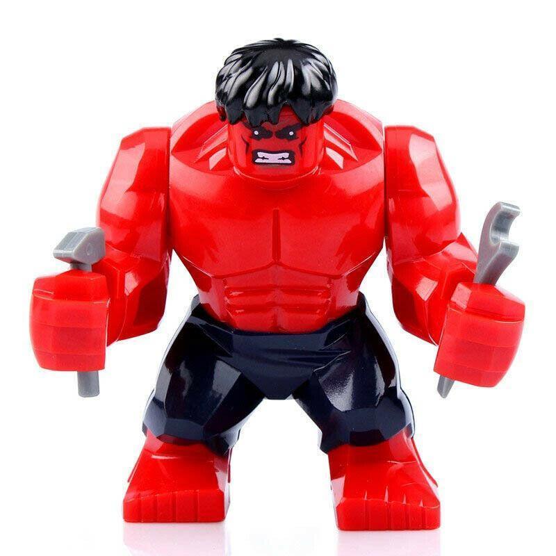 Big Size Red Hulk (Thunderbolt Ross) Marvel Universe Minifigure Gift ...