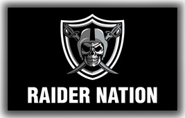 Las Vegas Raiders Football Team Memorable Flag 90x150cm 3x5ft Raider Nat... - $12.95