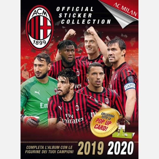 AC Milan 2019-2020 Empty Album Official Stickers Collection